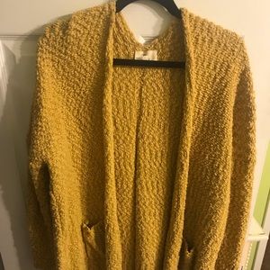 Mustard yellow cardigan